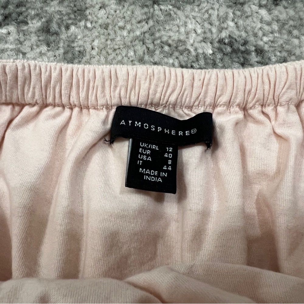 Light Pink Crochet Cropped Tube Top - Picture 6 of 8
